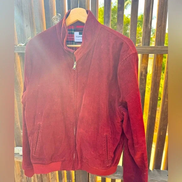 Vintage Topman Burgundy Corduroy Jacket - Picture 2 of 7
